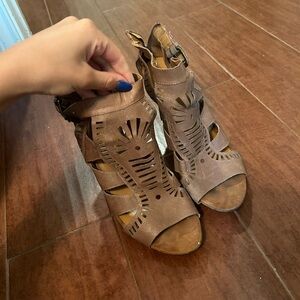 Strappy Nine West heels